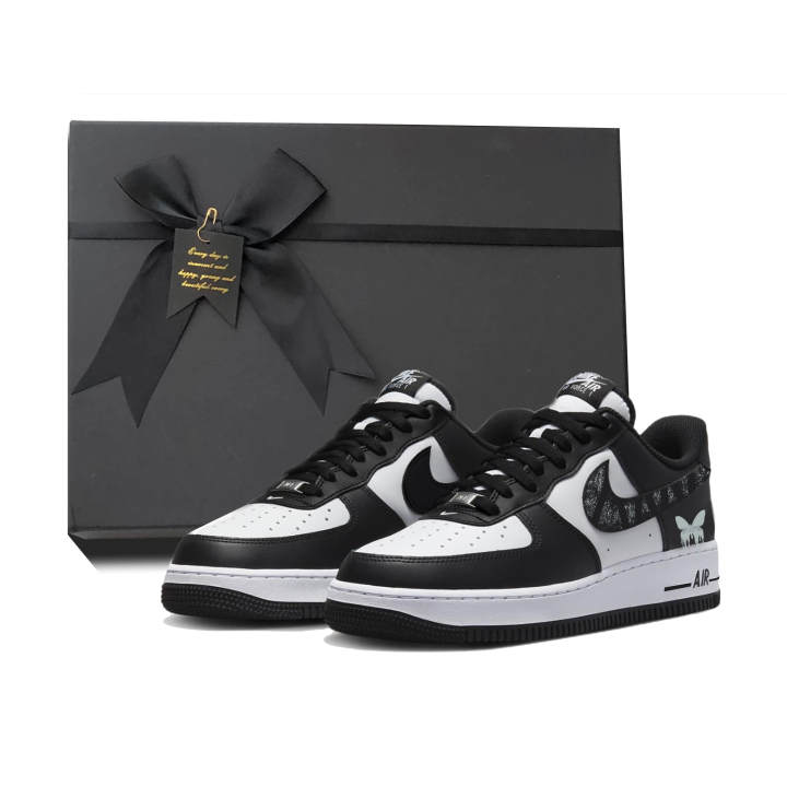 Nike Nike Air Force 1 'Panda Phantom Gray Blue, Butterfly Sky Journey, Classic And Versatile'