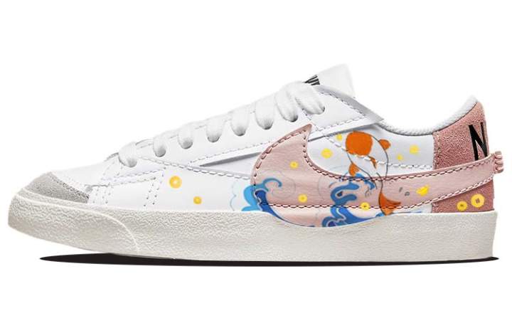 Nike Nike Blazer Skateboard Shoes Women's Low Top Pink/White