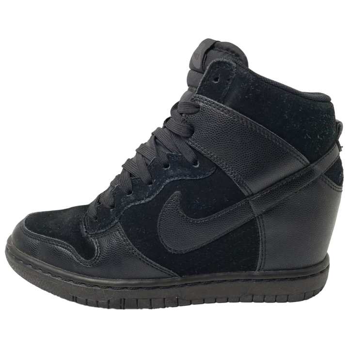 Nike Nike Dunk Slip Resistant Abrasion Resistant High top Skateboard Shoes Women's Black