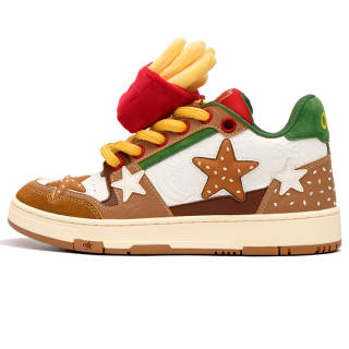 KAALIXTO x SANJIN Breathable Low top Skateboard Shoes Unisex Yellow Brown