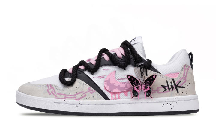 Nike Nike SB Alleyoop Blackberry Slip Resistant, Abrasion Resistant, Lightweight Low top Skateboard Shoes Unisex Black Pink