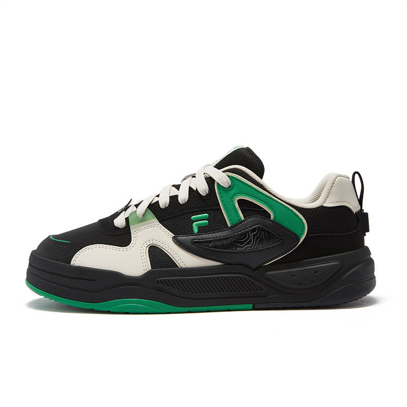 FILA FUSION BANK II Low top Skateboard Shoes Men's Black Green