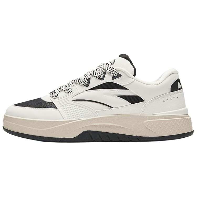 Anta Life Collection Wear resistant And Lightweight Low top Skateboard Shoes Men's White Black