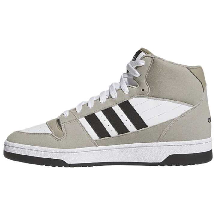 Adidas Adidas BREAK START Synthetic Leather Mid top Skateboard Shoes Unisex Gray White Black