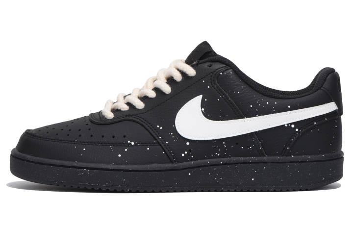 Nike Nike Court Vision Low Coverage Slip Resistant Low top Skateboard Shoes Unisex Black Gray