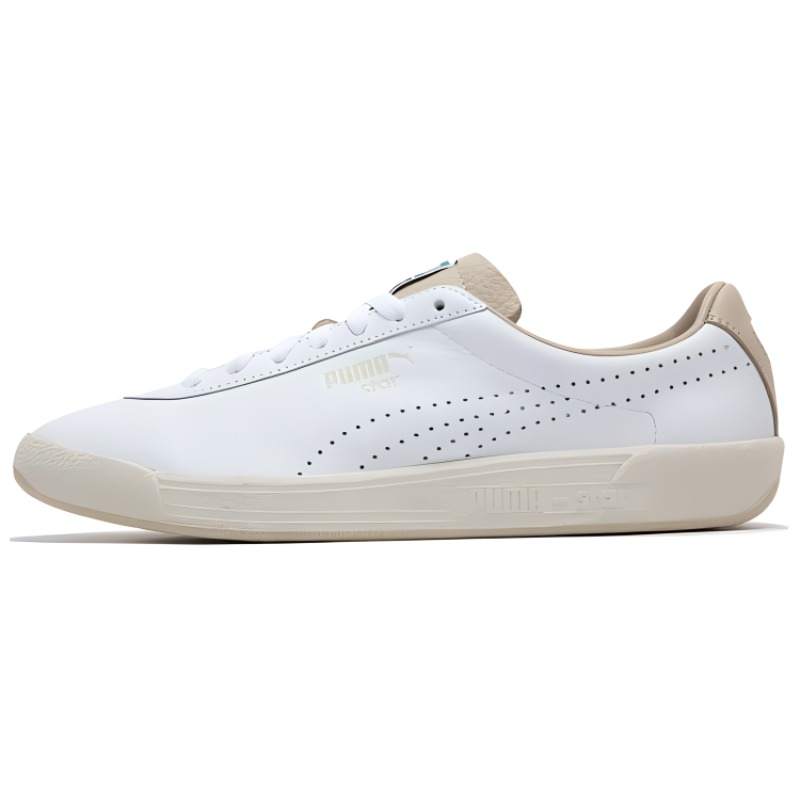 PUMA Star OG Premium Abrasion Resistant Low top Skateboard Shoes Unisex White Brown