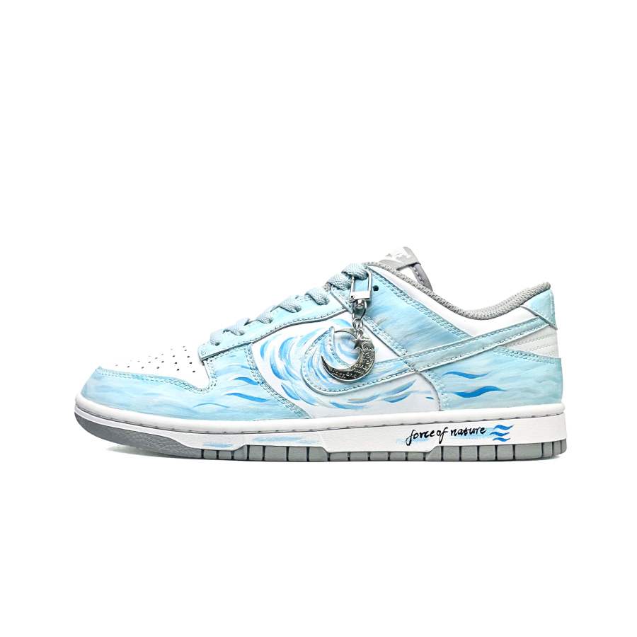 Nike Nike Dunk Tide Walk, Fall Winter, Horse Year CNY Abrasion Resistant Low top Skateboard Shoes Unisex Sea Blue