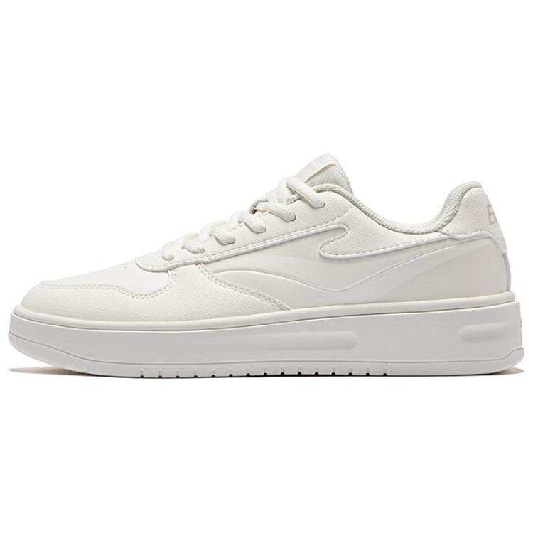 Erke Slip Resistant, Abrasion Resistant, Lightweight Low top Skateboard Shoes Men's Microcrystal White