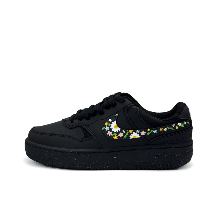 Nike Nike Gamma Force Ink Island Floral Trace Abrasion Resistant Low top Skateboard Shoes Unisex Black