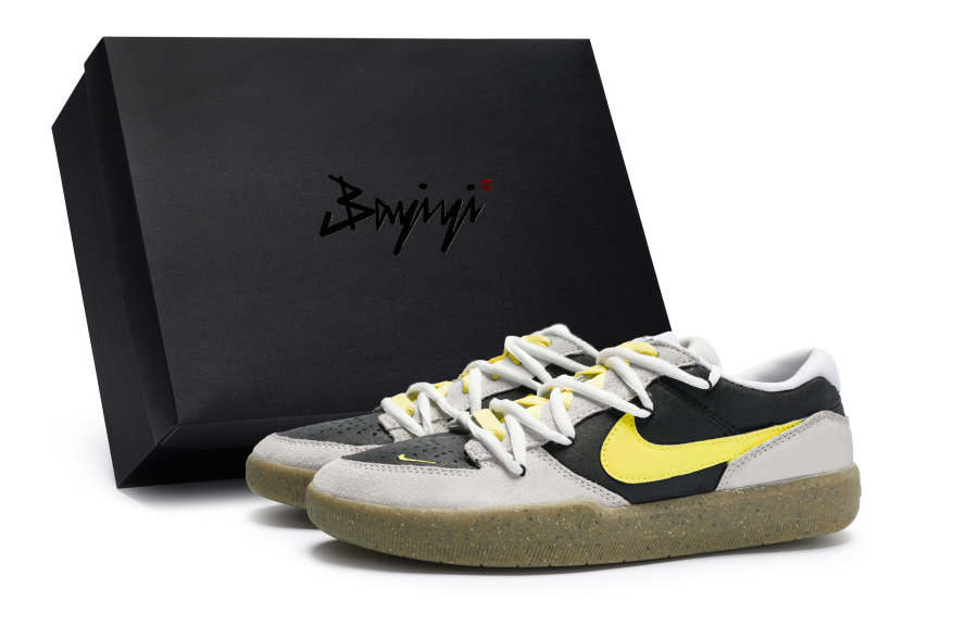 Nike Nike SB Force 58 811 Manufacturing, Water Wood Mingse Yellow, Special Shoe Box Slip Resistant Abrasion Resistant