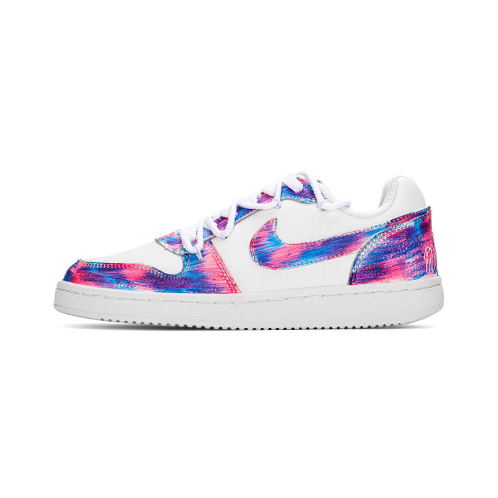 Nike Nike EBERNON Multiverse Abrasion Resistant Low top Skateboard Shoes Unisex Pink White Blue