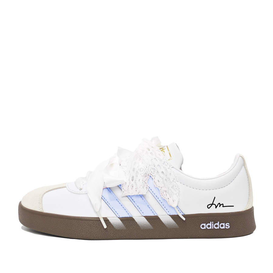 Adidas Adidas VL COURT 2.0 Abrasion Resistant Low top Skateboard Shoes Unisex Blue White