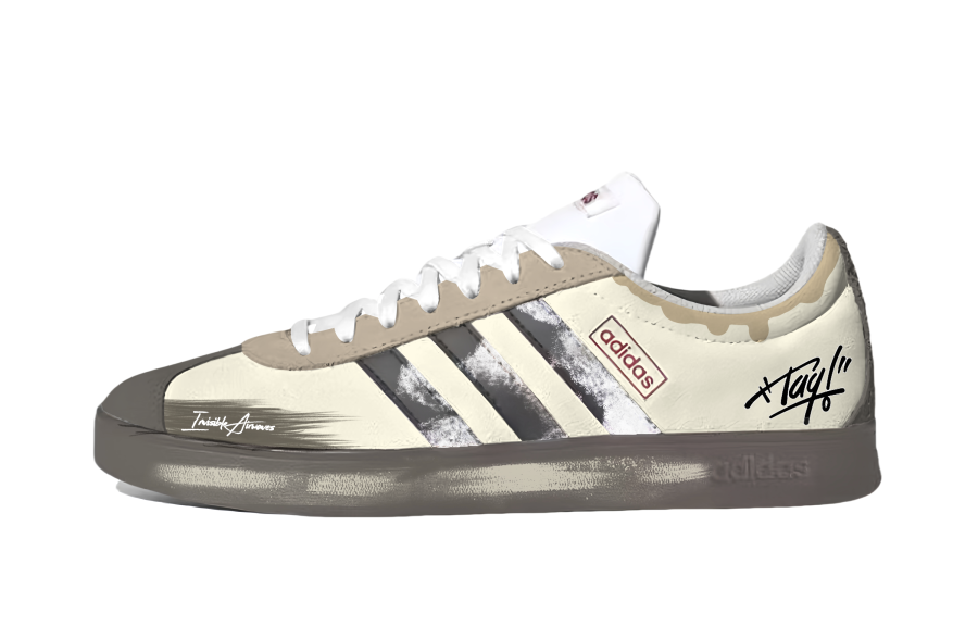 Adidas Adidas VL COURT 2.0 Time Graffiti Slip Resistant Abrasion Resistant Slip Resistant Abrasion Resistant Low top