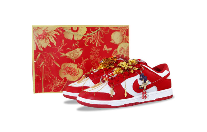 Nike Nike Dunk Abrasion Resistant Low top Skateboard Shoes Unisex Red