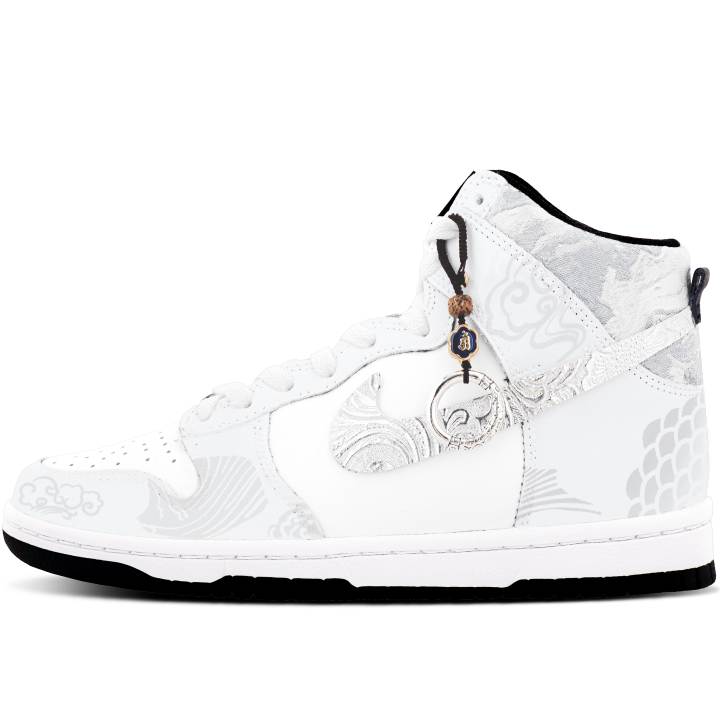 Nike Nike Dunk Cloud Mist Dream Marsh Leather Waterproof Abrasion Resistant Height Increasing High top Skateboard Shoes