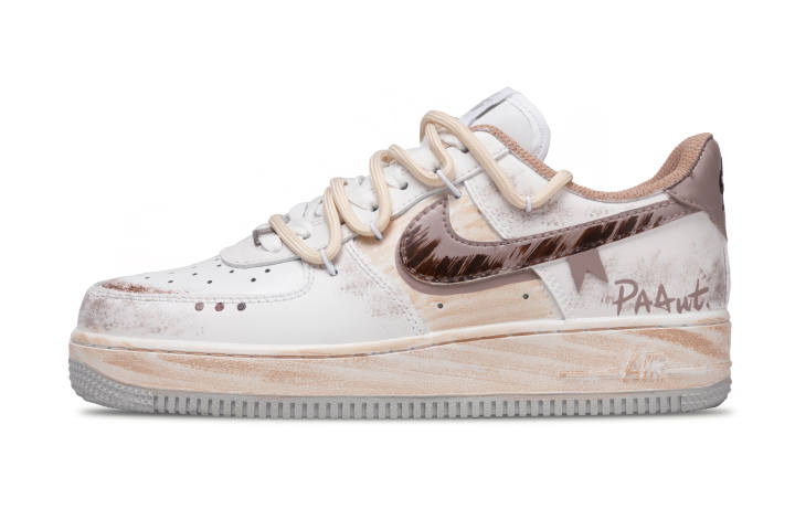 Nike Nike Air Force 1 Low top Skateboard Shoes Men's Ecru