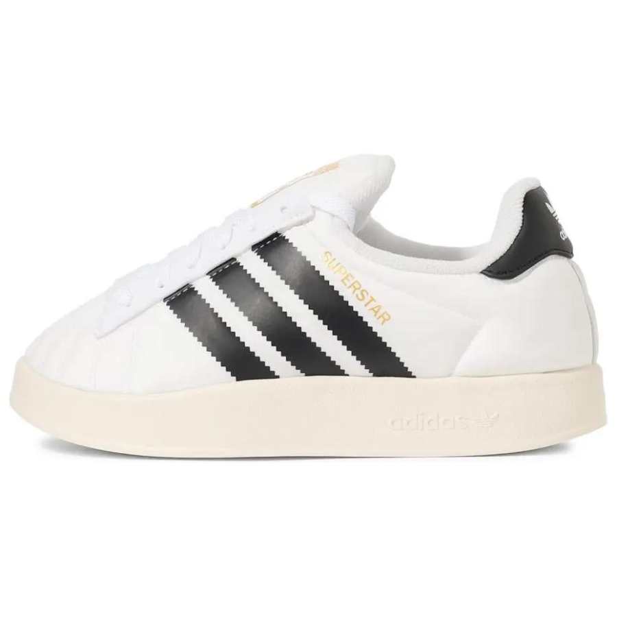 Adidas Originals SUPERSTAR Textile, Synthetic Leather Low top Skateboard Shoes Women's White