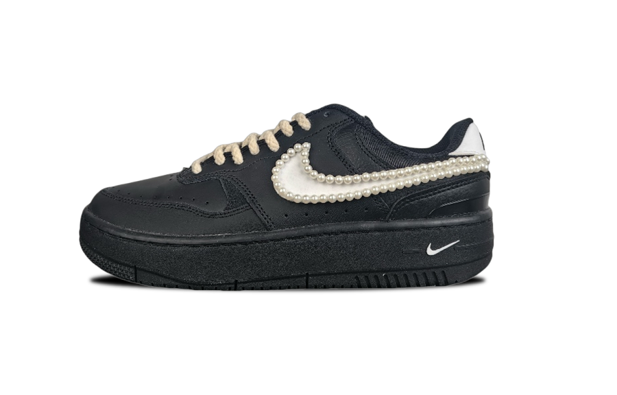 Nike Nike Gamma Force Jewelled Slip Resistant Abrasion Resistant Low top Skateboard Shoes Unisex Black White