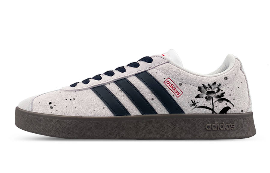 Adidas Neo VL Court 2.0 Low top Skateboard Shoes Unisex Gray Black
