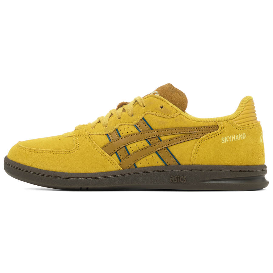 ASICS SKYHAND OG Abrasion Resistant Low top Skateboard Shoes Unisex Ginger Yellow