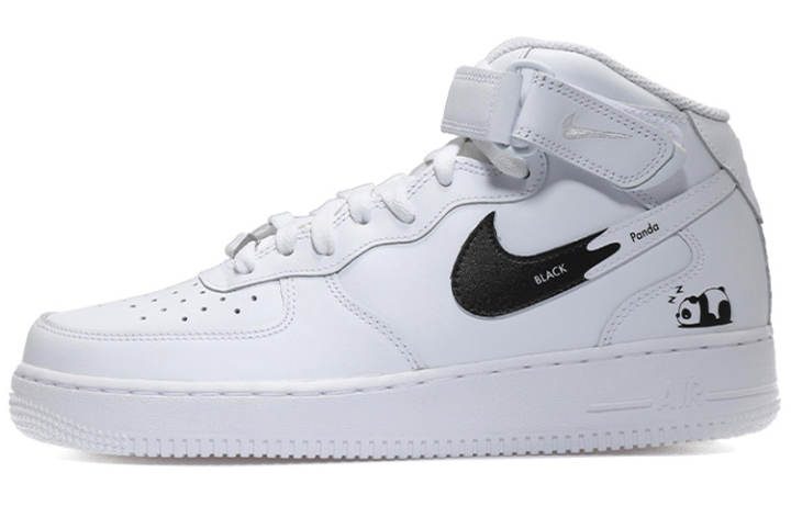 Nike Nike Air Force 1 07 Air Force 1 Mid top Skateboard Shoes Men's Black White