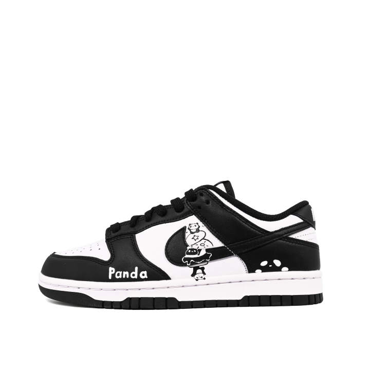 Nike Nike Dunk Cushioning, Wear Resistant Low top Skateboard Shoes Men's Black White