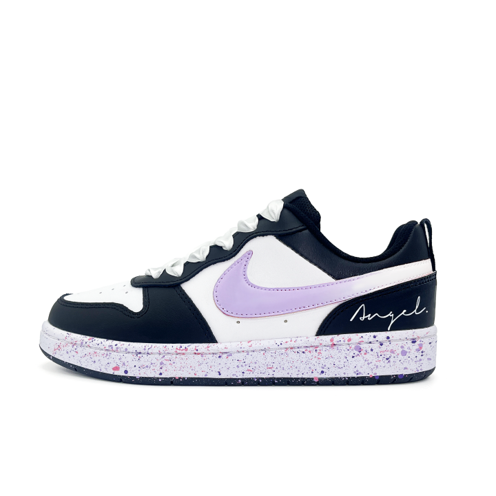 Nike Nike Court Borough Grape Milk Cap, Girlish Style, Preppy Style, Minimalist Style, Versatile, Silk Shoelace