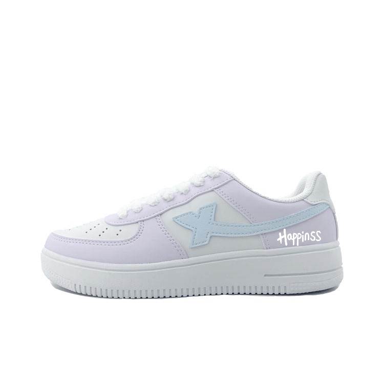 XTEP Air Force 1 Slip Resistant Abrasion Resistant Low top Skateboard Shoes Unisex Purple Blue