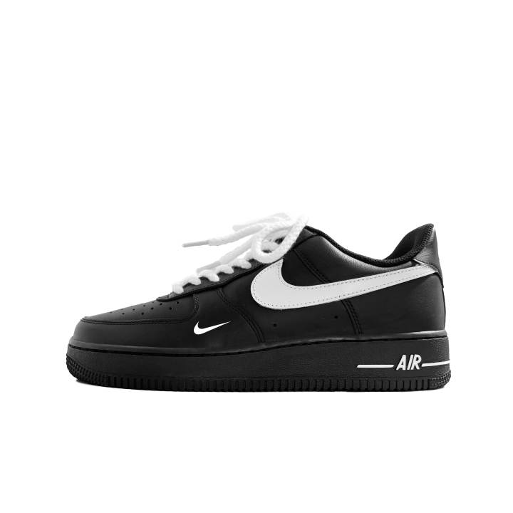 Nike Nike Air Force 1 Slip Resistant Abrasion Resistant Low top Skateboard Shoes Unisex Black White