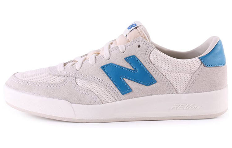 New Balance New Balance NB 300 Fabric Comfortable Lightweight And Breathable Low top Skateboard Shoes Women's White Blue