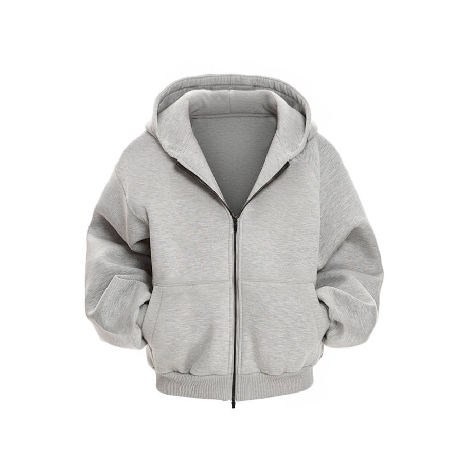 NEVER RULE Sweatshirts Women's Hooded Thickened Cardigan