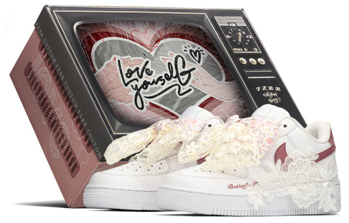 Nike Nike Air Force 1 Low top Skateboard Shoes GS Pink