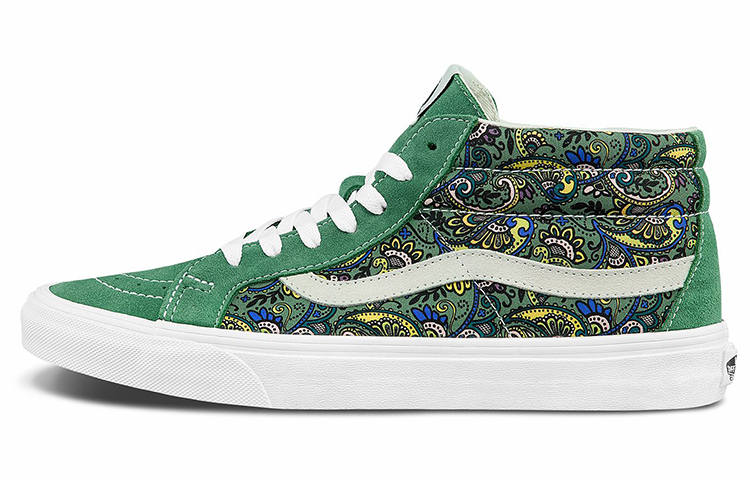 Vans Sk8 Vans-Mid Reissue 'Paisley - Hedge Green'