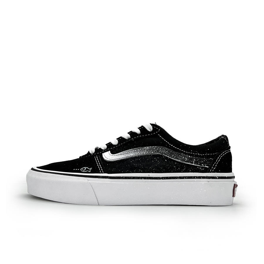 Vans Ward Ink Night Fish Shadow Low top Skateboard Shoes Women's Black