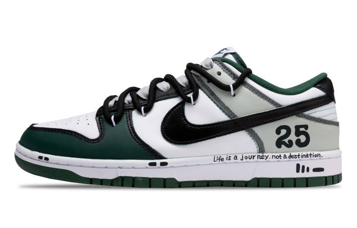 Nike Nike Dunk Dreamer For A Hundred Days Slip Resistant Low top Skateboard Shoes Unisex Gray Green