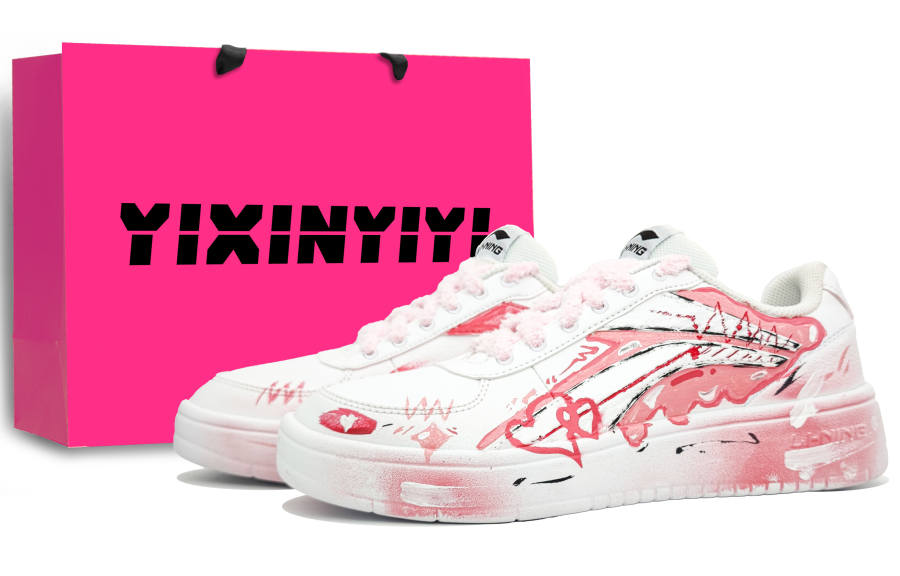 Li-Ning Li Ning Slip Resistant Abrasion Resistant Slip Resistant Abrasion Resistant Low top Skateboard Shoes Women's