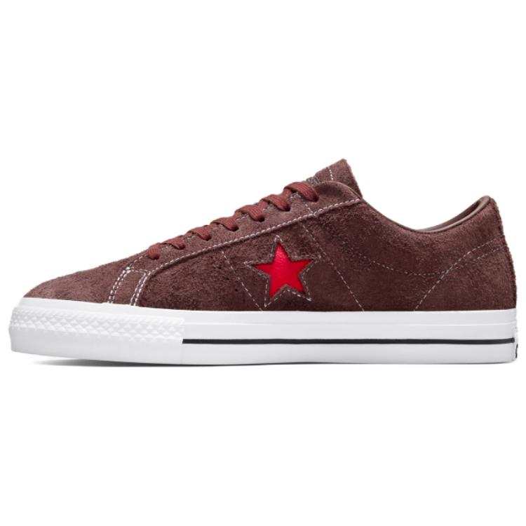 Converse One Star Pro Slip Resistant Abrasion Resistant Low top Skateboard Shoes Unisex Brown