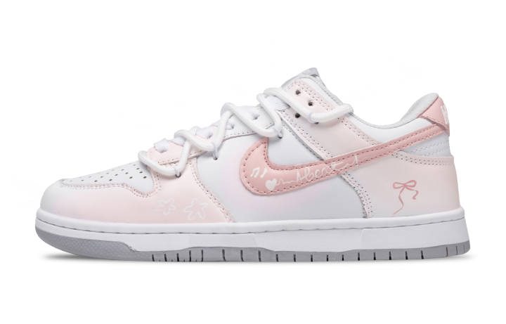 Nike Nike Dunk Heartbeat Letter Abrasion Resistant Low top Skateboard Shoes Unisex