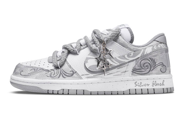 Nike Nike Big Abrasion Resistant Breathable Low top Skateboard Shoes Unisex Light Gray