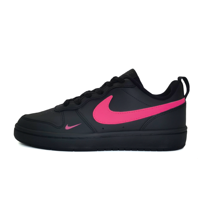 Nike Nike Court Borough 2 Slip Resistant, Abrasion Resistant, Lightweight Low top Skateboard Shoes Women's Black Red GS