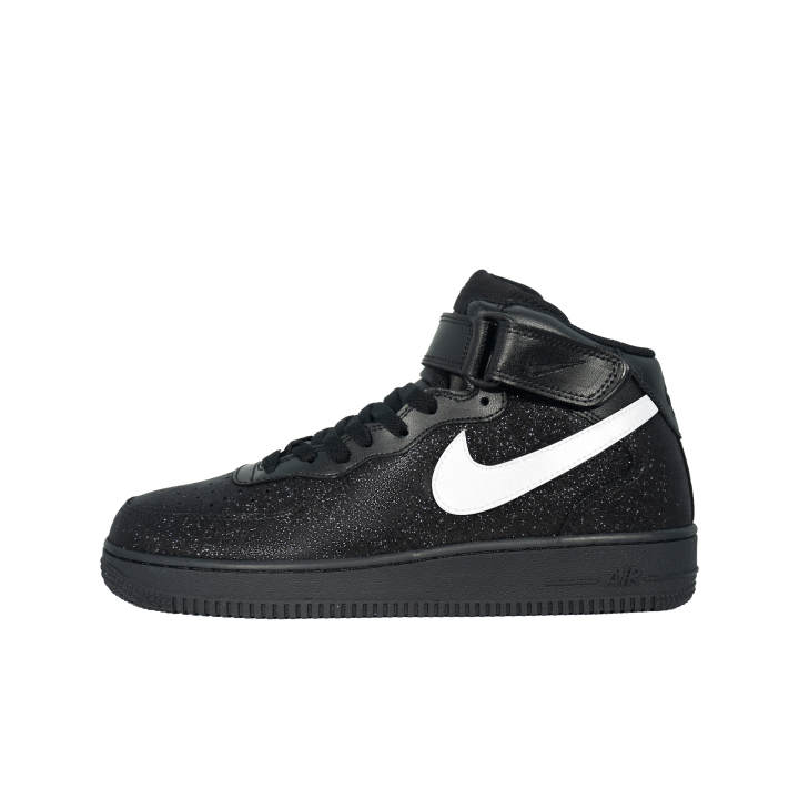 Nike Nike Air Force 1 Abrasion Resistant Mid top Skateboard Shoes Unisex Black
