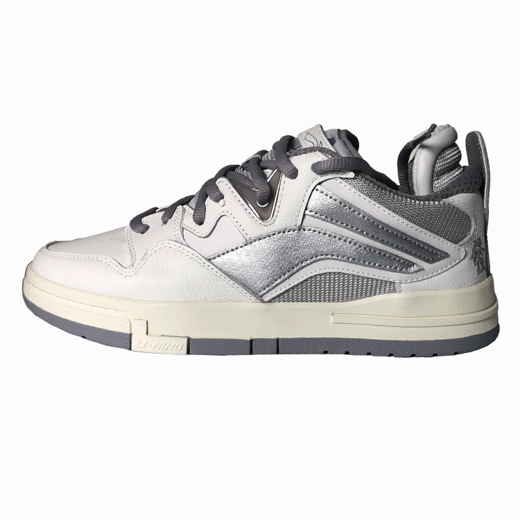 Li-Ning Li Ning Wave Pro Low top Skateboard Shoes Women's White Gray