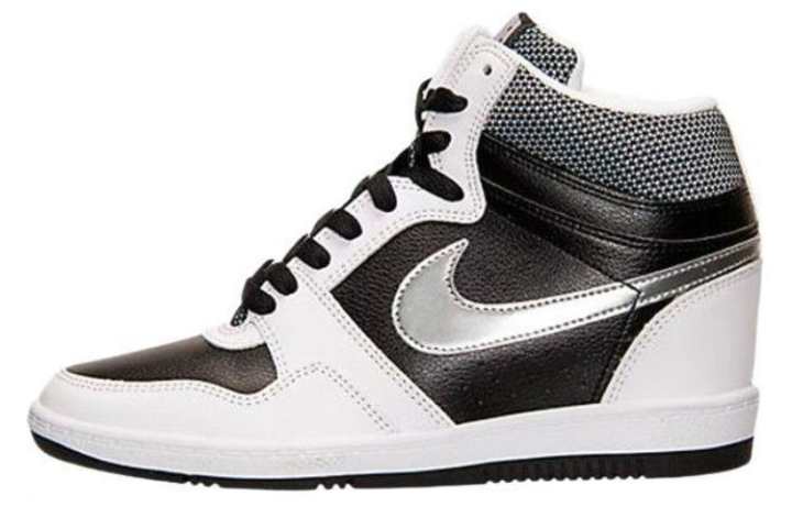 Nike Nike Force Sky High Black Metallic Silver White Women's
