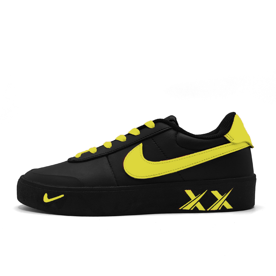Nike Nike Court Shot Autumn Gold Abrasion Resistant Abrasion Resistant Low top Skateboard Shoes Unisex Black
