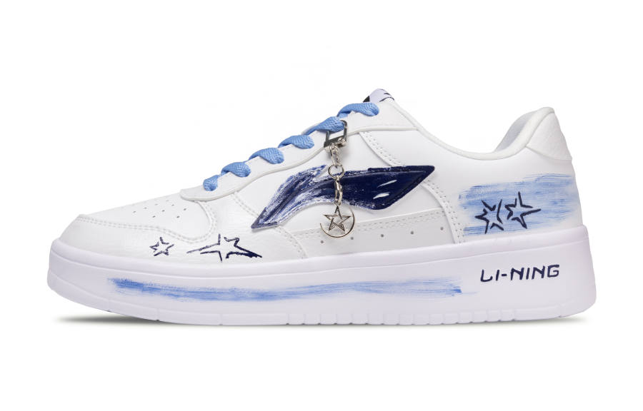 Li-Ning Li Ning Floating Boat Dream Factory Cushioning Lightweight Low top Skateboard Shoes Unisex Blue