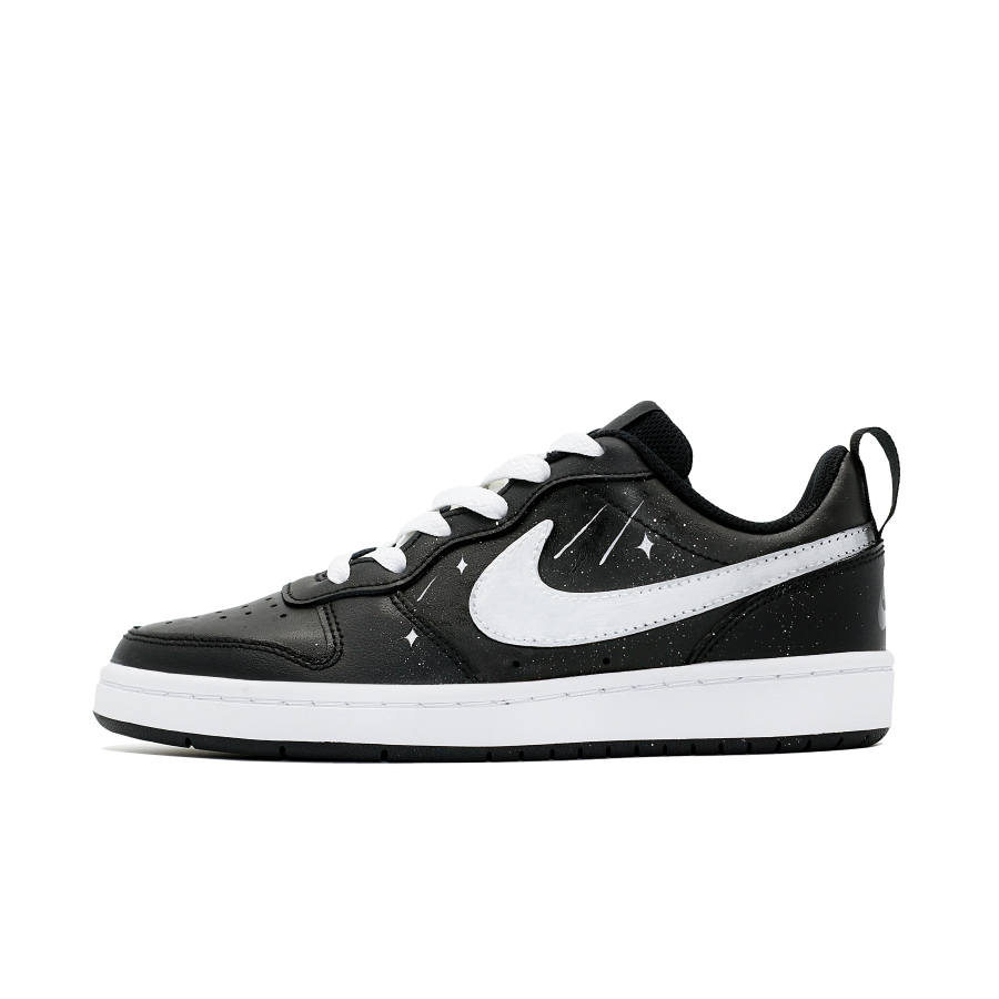 Nike Nike Court Borough 2 Abrasion Resistant Slip Resistant Low top Skateboard Shoes Women's Black White