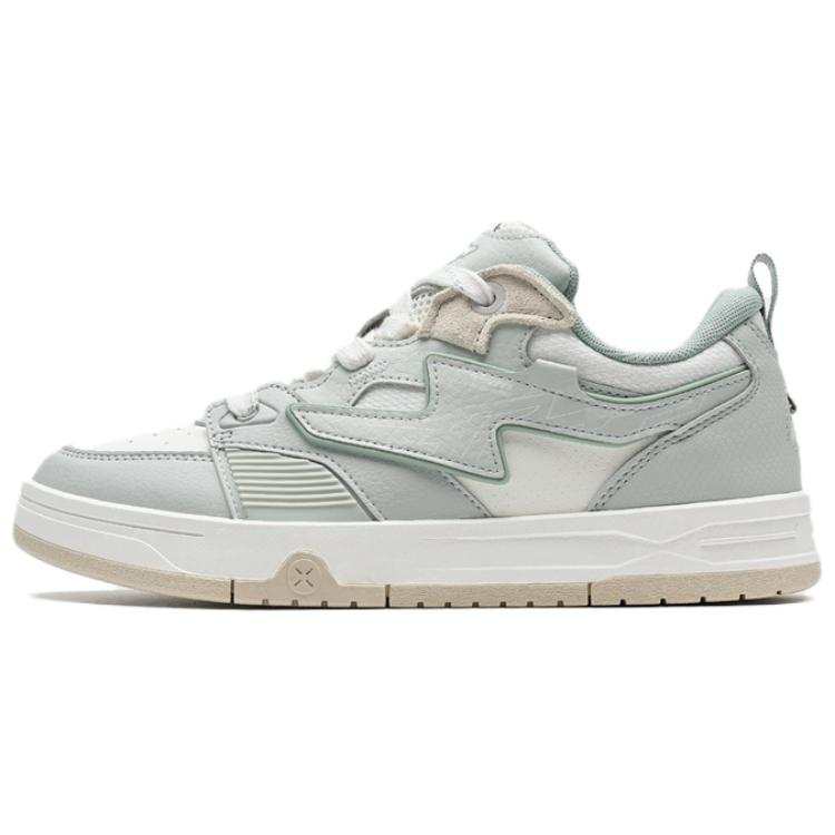 XTEP Yushuai Jie Abrasion Resistant Low top Skateboard Shoes Women's Gray White
