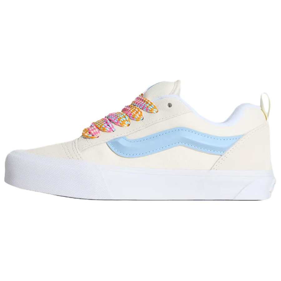 Vans Knu Skool Low top Skateboard Shoes Unisex Beige Blue