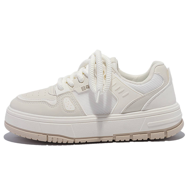 JIONGSEN Slip Resistant Lightweight Height Increasing Low top Skateboard Shoes Women's
