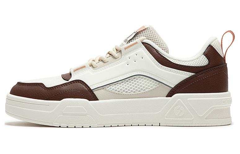 361° Slip Resistant Slip Resistant Low top Skateboard Shoes Men's White Brown